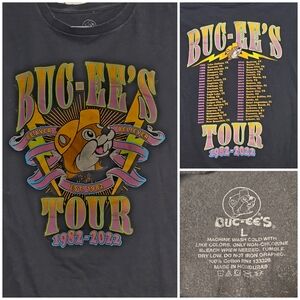 Buc-ee's 1982-2022 Tour Graphic Tee - Beaver Believer - Size Large Two-sided
